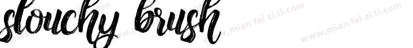 slouchy brush字体转换